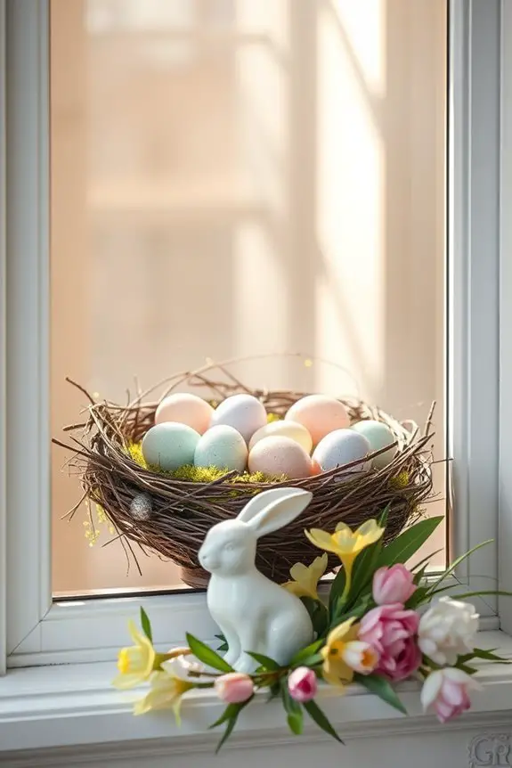 festive easter window displays