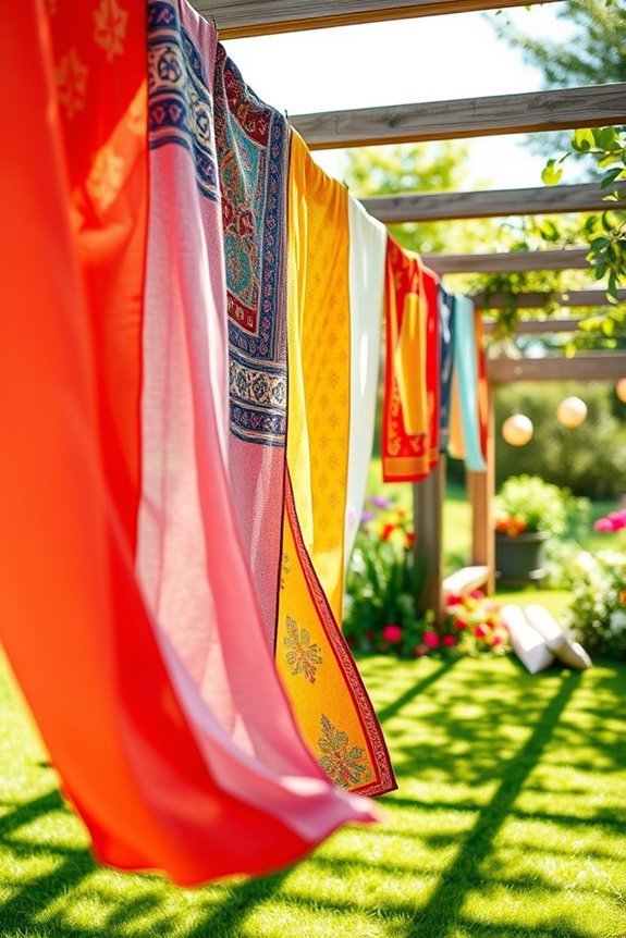 festive fabric banners enhance gatherings