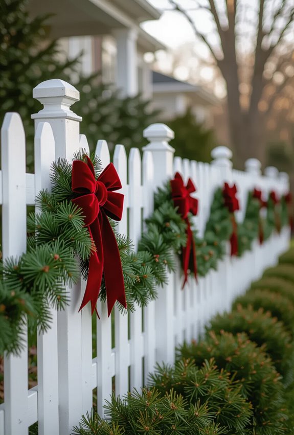 festive fence decoration ideas