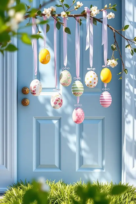 festive hanging egg decorations