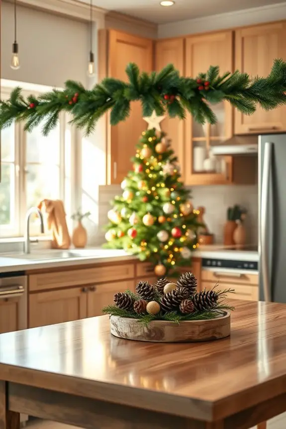 festive kitchen christmas tree