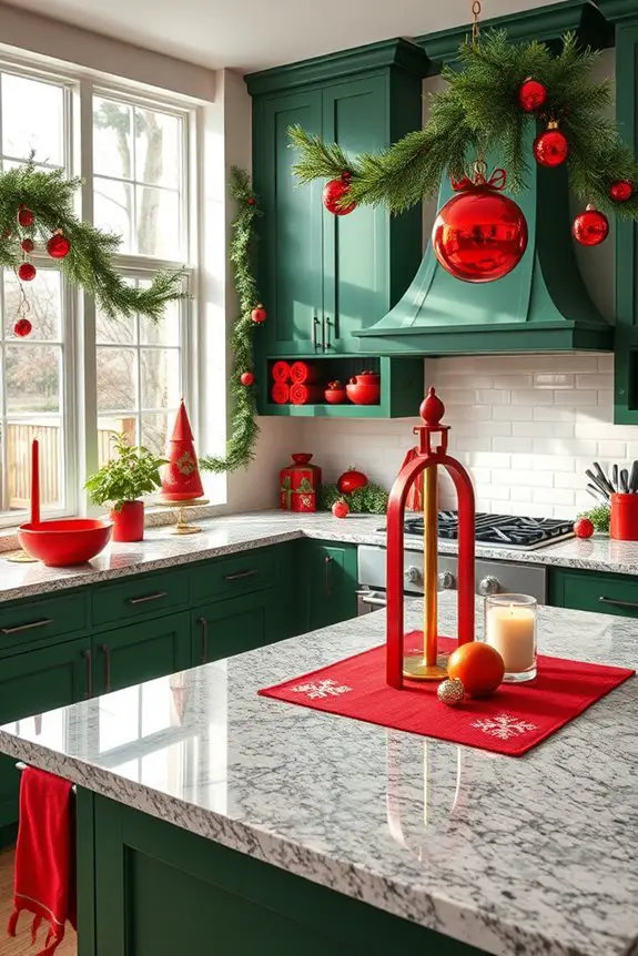festive kitchen color scheme