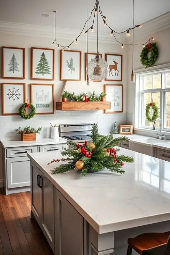 festive kitchen wall art
