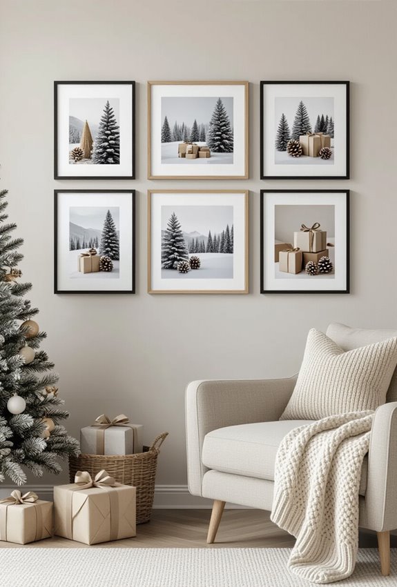 festive memory photo display