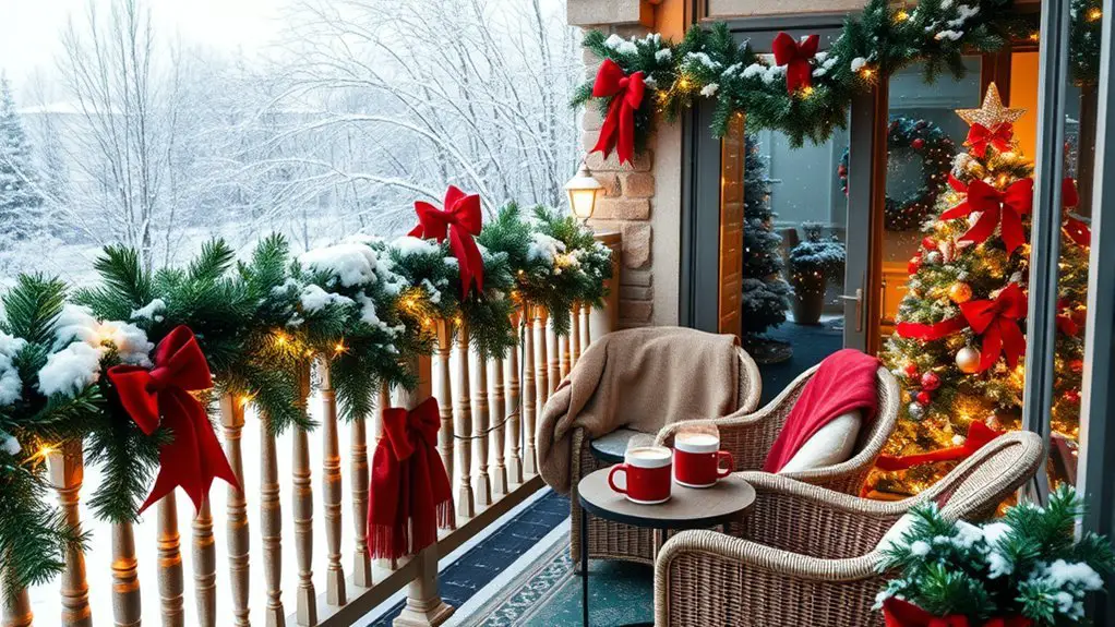 festive outdoor balcony decorations