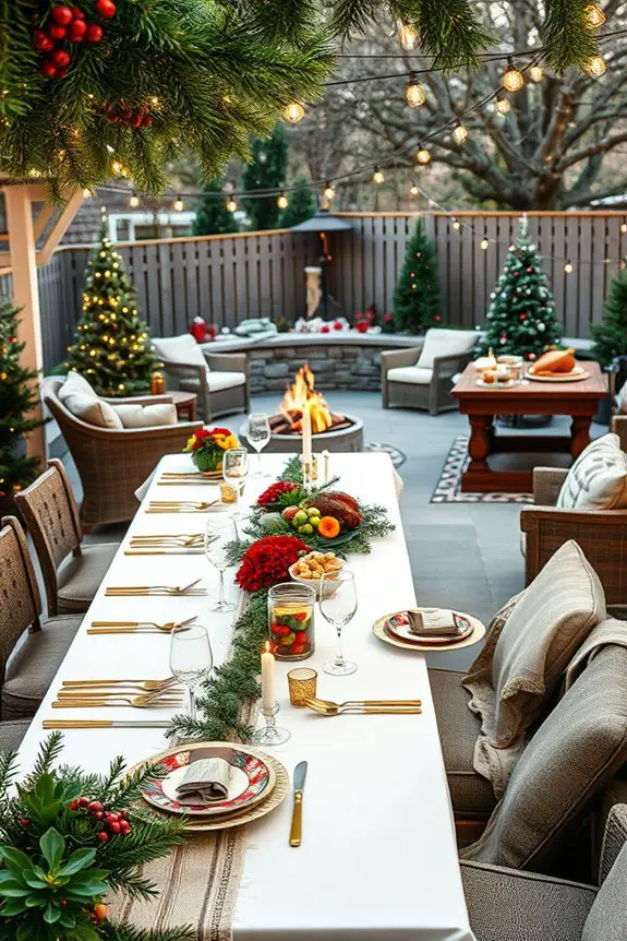 festive outdoor holiday celebration
