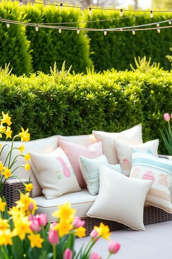 festive outdoor pillow decor