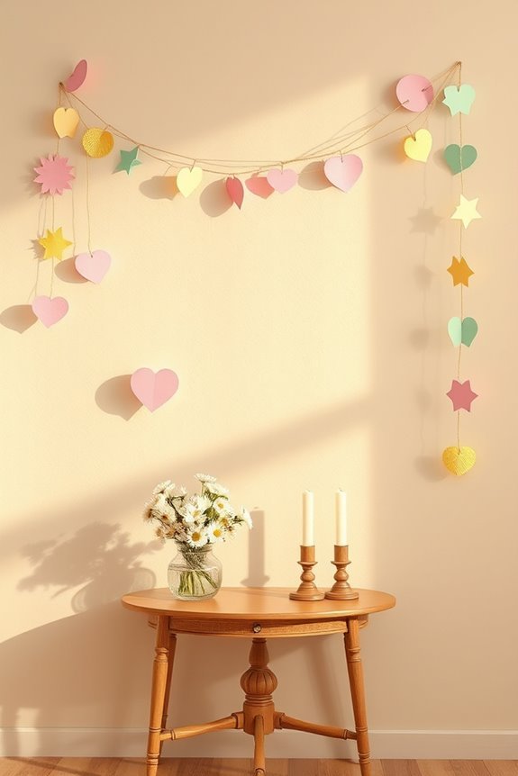 festive paper garland decorations