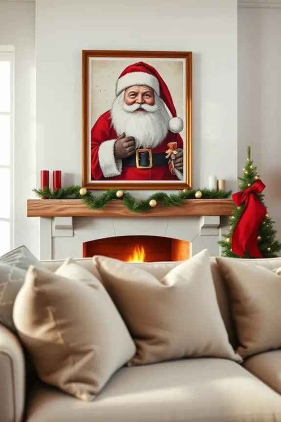 festive santa claus artwork