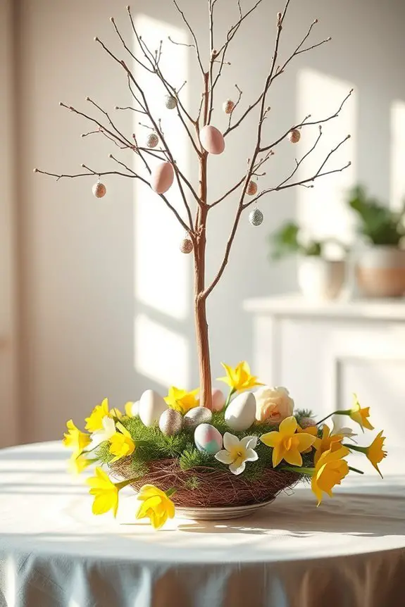 festive spring table centerpieces