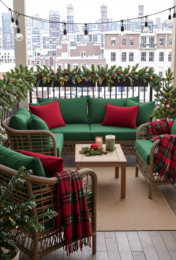 festive weatherproof cushion sets