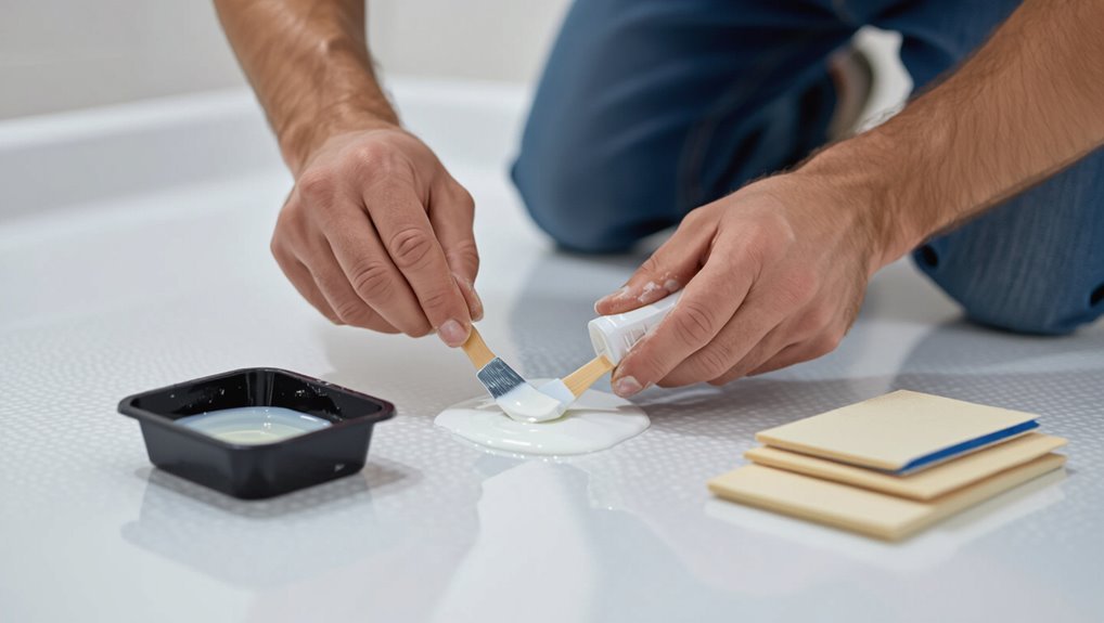 fiberglass repair kit application