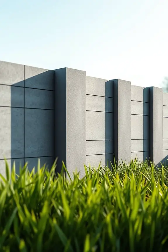 fire resistant concrete fences