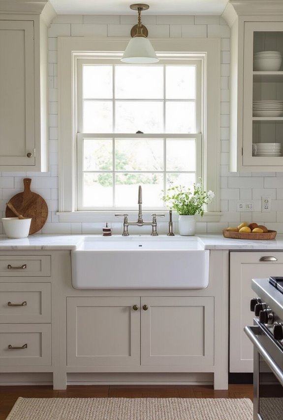 fireclay apron front deep bowls