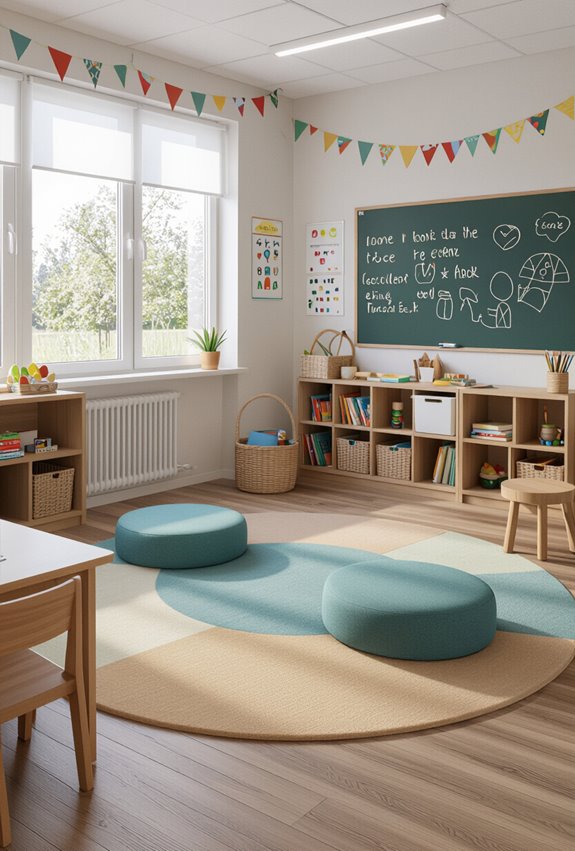 flexible modular rug zones