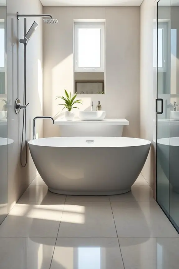 flexible movable bathtub design
