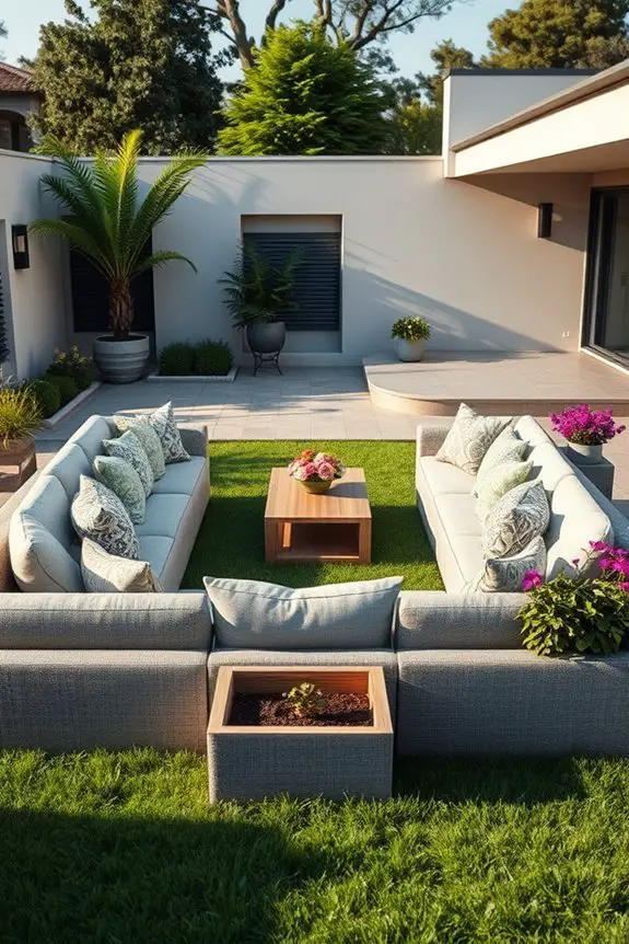flexible outdoor seating arrangements