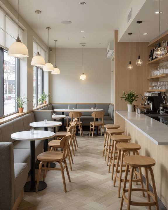 flexible seating arrangements maximize space