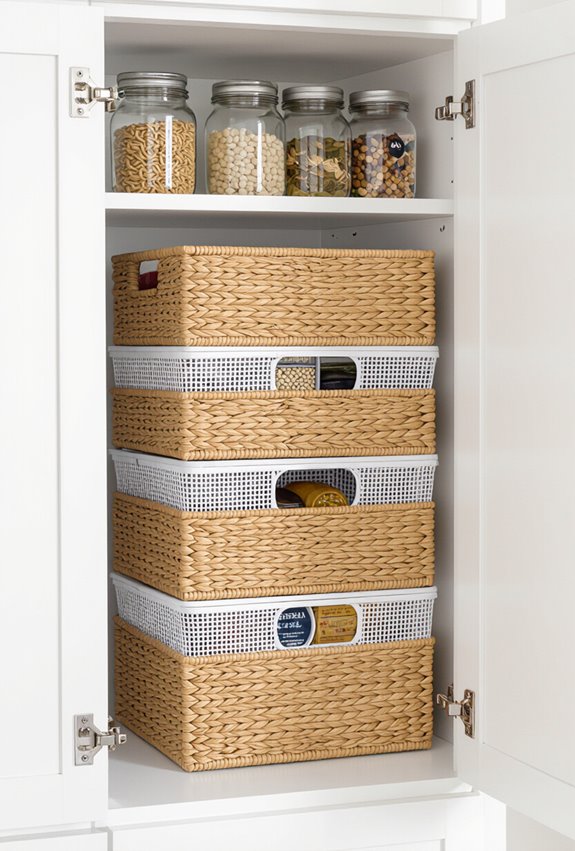flexible stacked corner storage