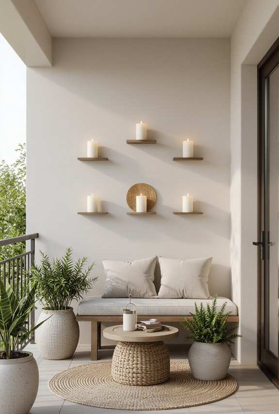 flickering scented candle wallholders