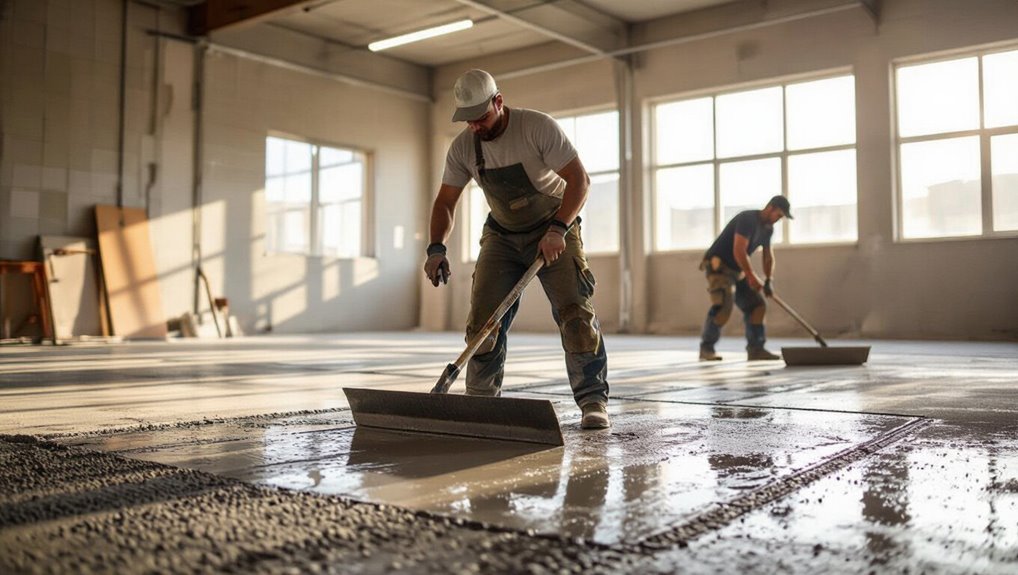 float trowel finish smoothly