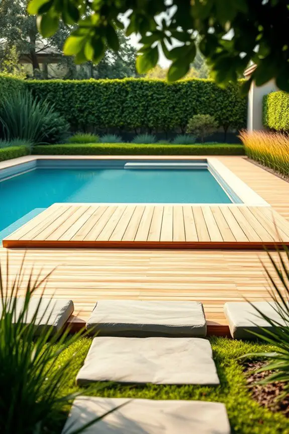 floating deck pool designs
