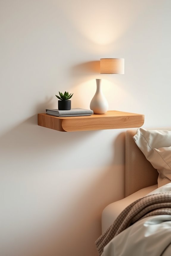 floating legless nightstands design