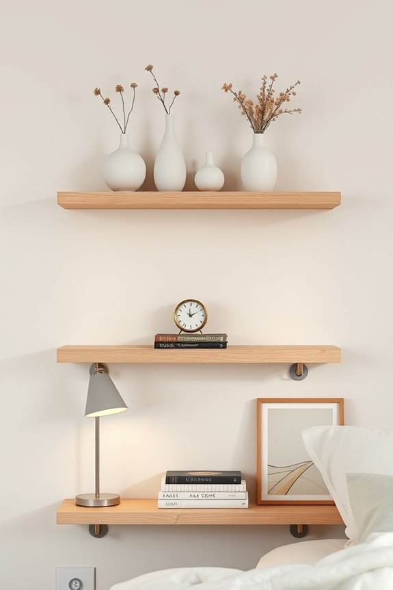 floating shelves personal touch