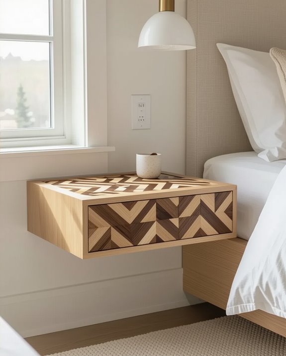 floating table decorative inlay