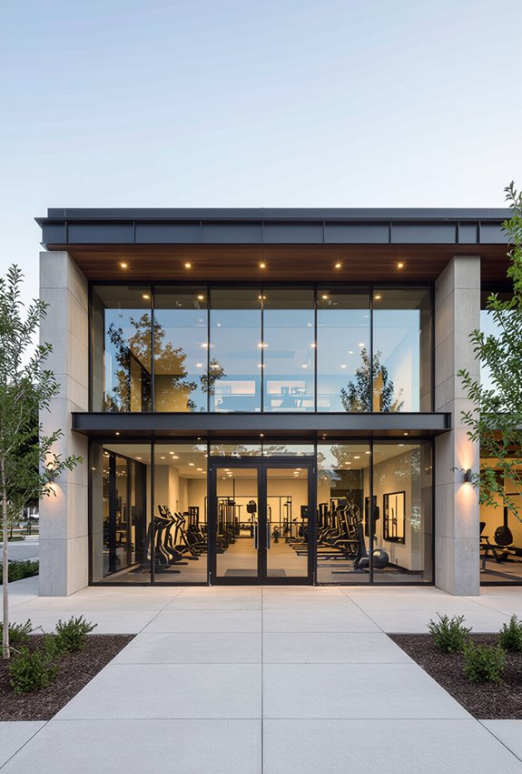 floor to ceiling glass transparency