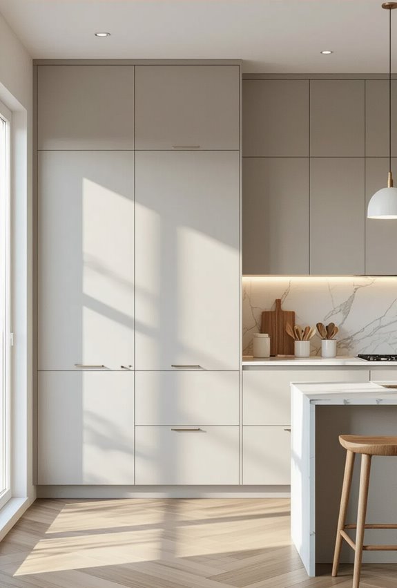 floor to ceiling narrow pantry cabinetry