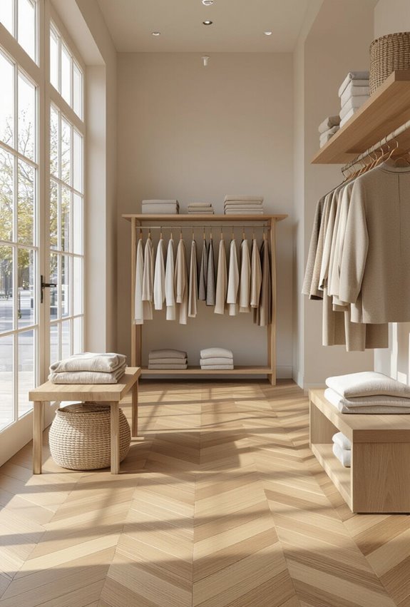 flooring defines shopper flow