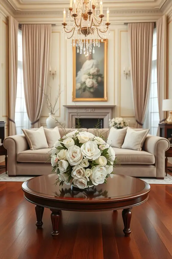 floral arrangements enhance elegance