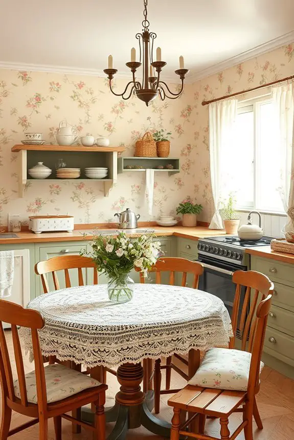 floral charm for kitchens