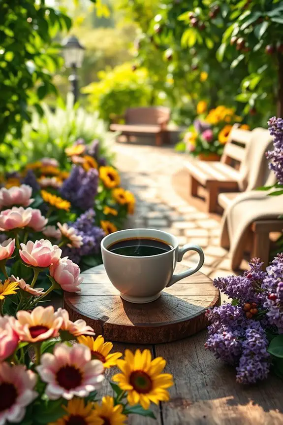 floral coffee experience enhancement