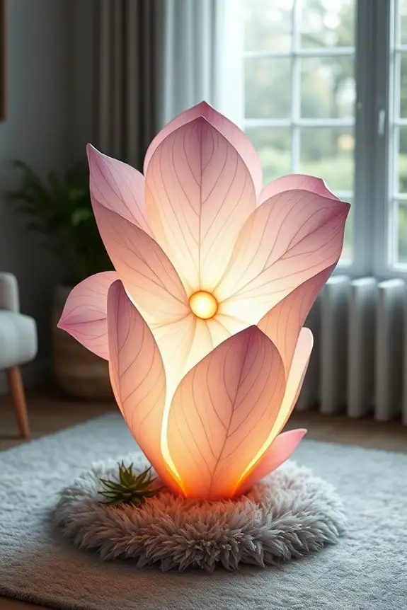 floral inspired elegant illumination