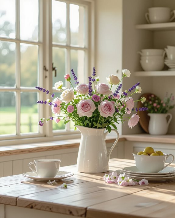 floral warmth in decor