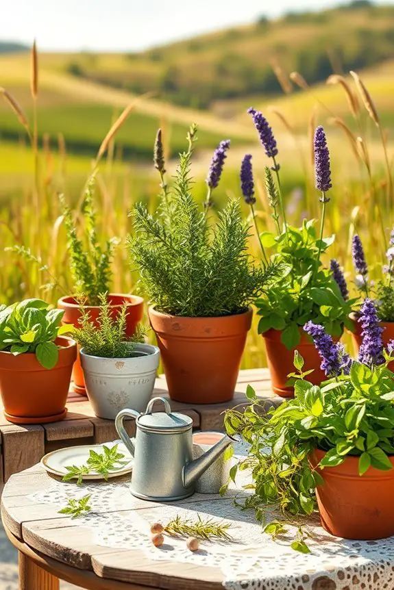flourishing herb garden sanctuary