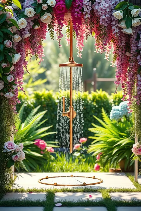flower arch shower oasis