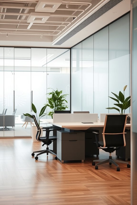 focused workspaces with privacy