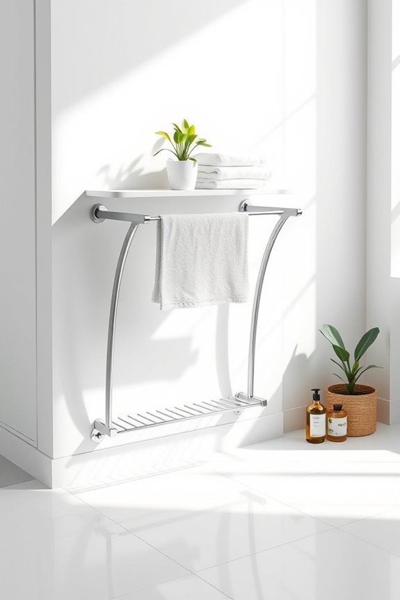 fold down drying rack installation