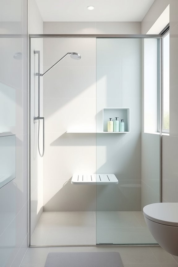 fold down shower seat benefits