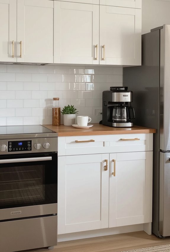 fold down wall coffee station