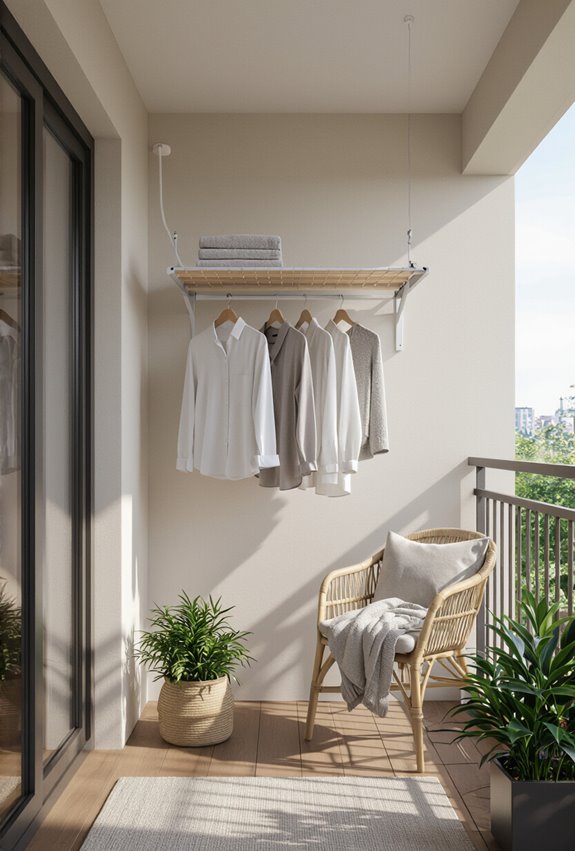 fold down wall mounted drying racks