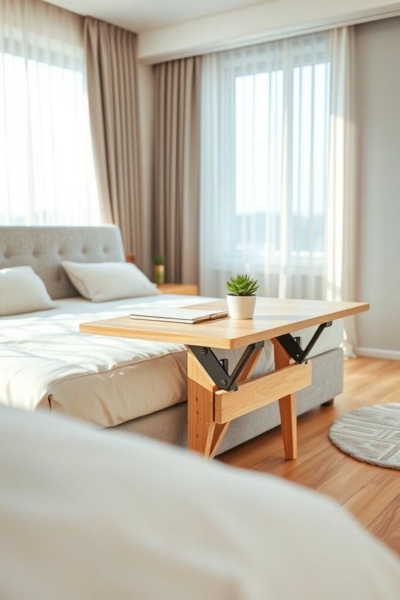 foldable desk bed solution