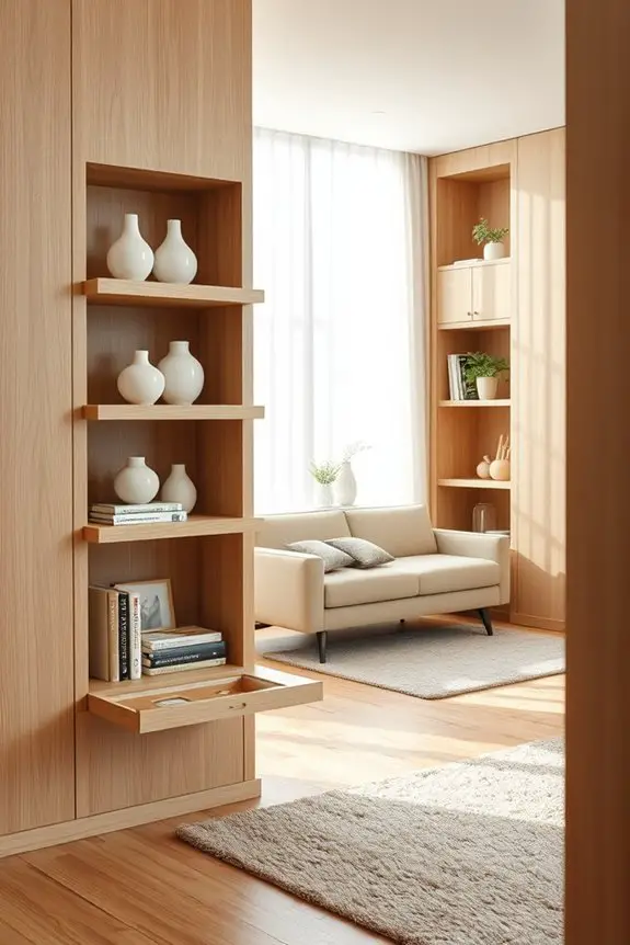 foldable shelving for versatility