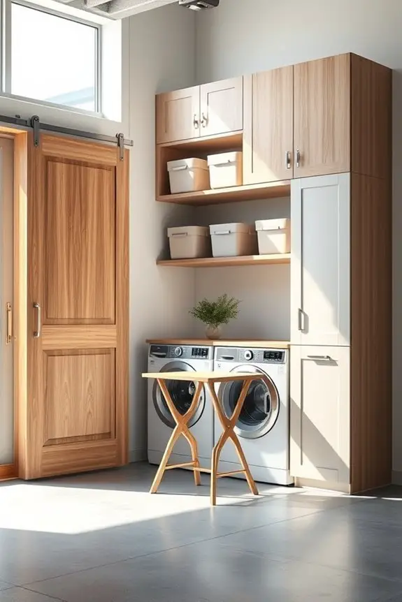 folding door enhances privacy