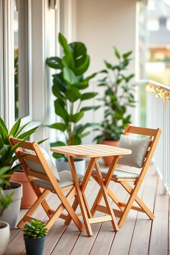 folding furniture for balconies