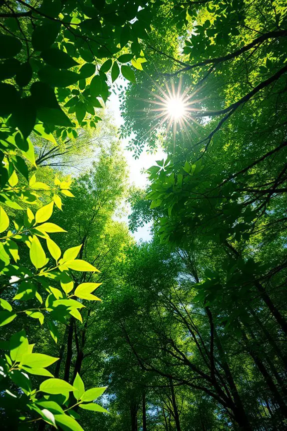 forest canopy tranquility decor