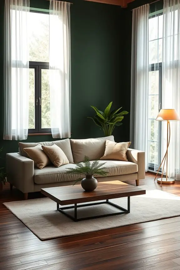 forest green natural light